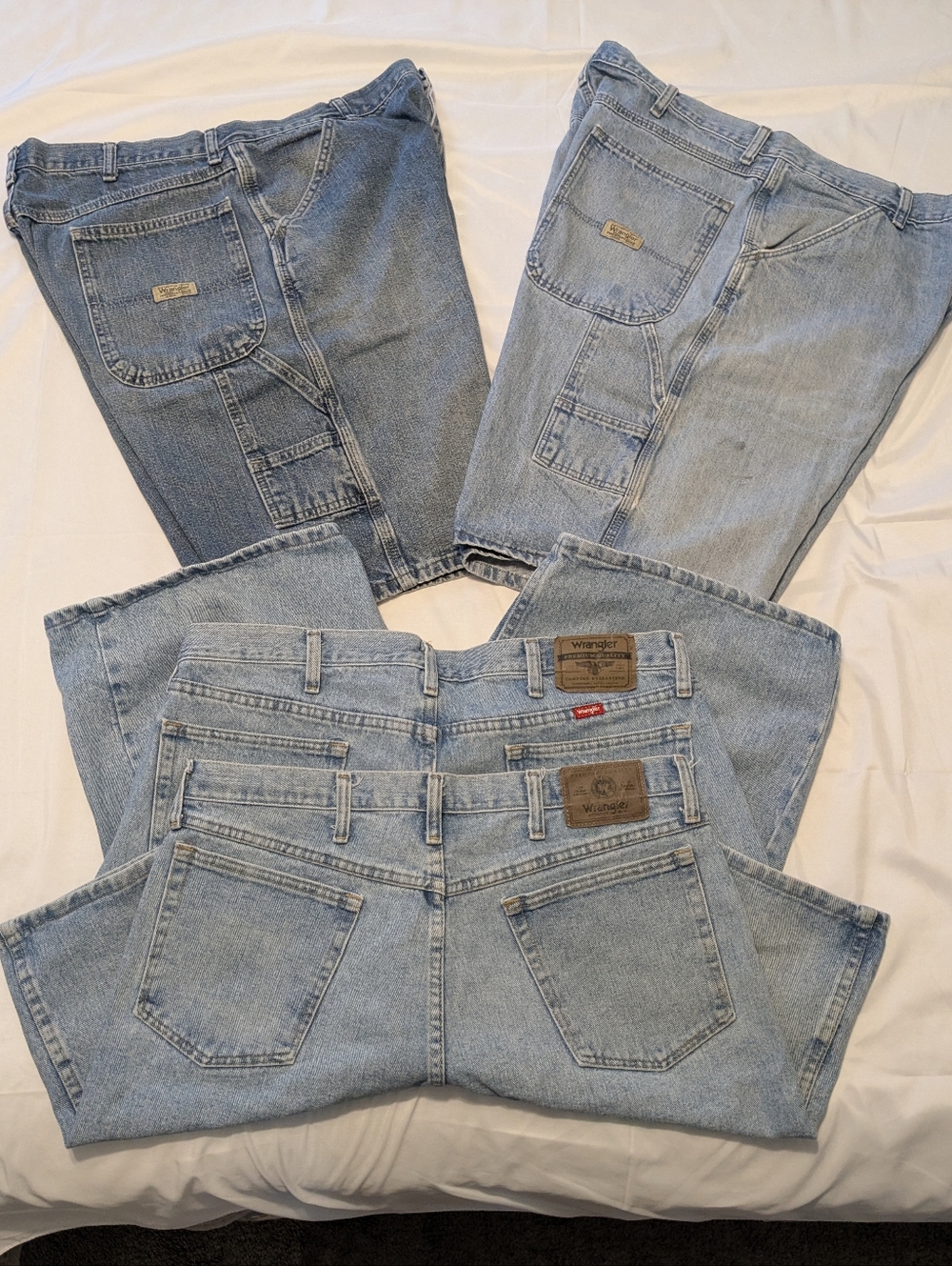 Lot of 4 Wrangler Men's Denim Shorts